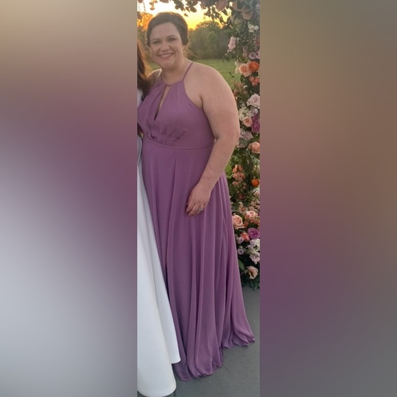 Azazie | Evaleen Bridesmaid Dress | Size A22 | Wisteria - Picture 5 of 9